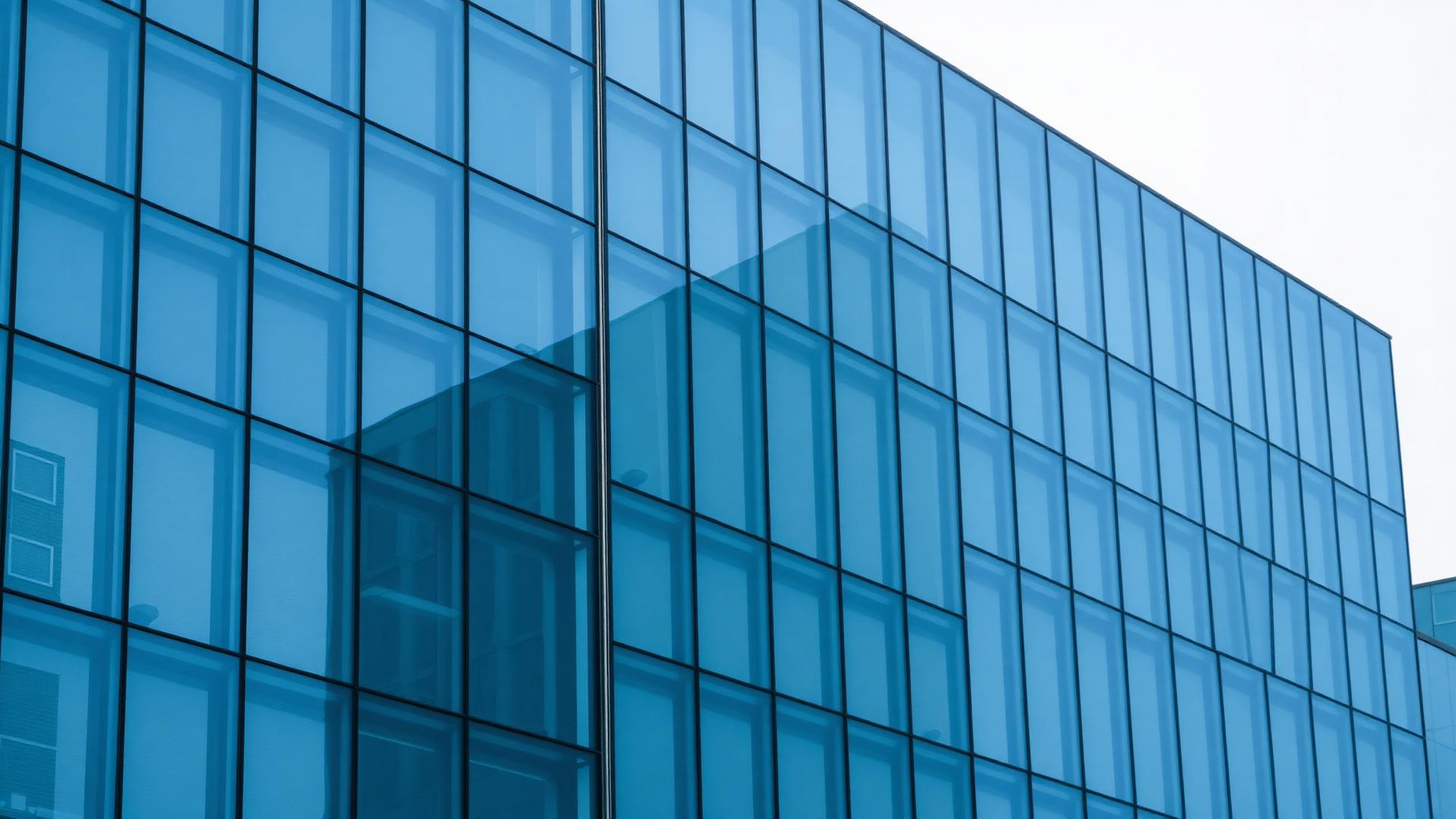 Modern glass office building
